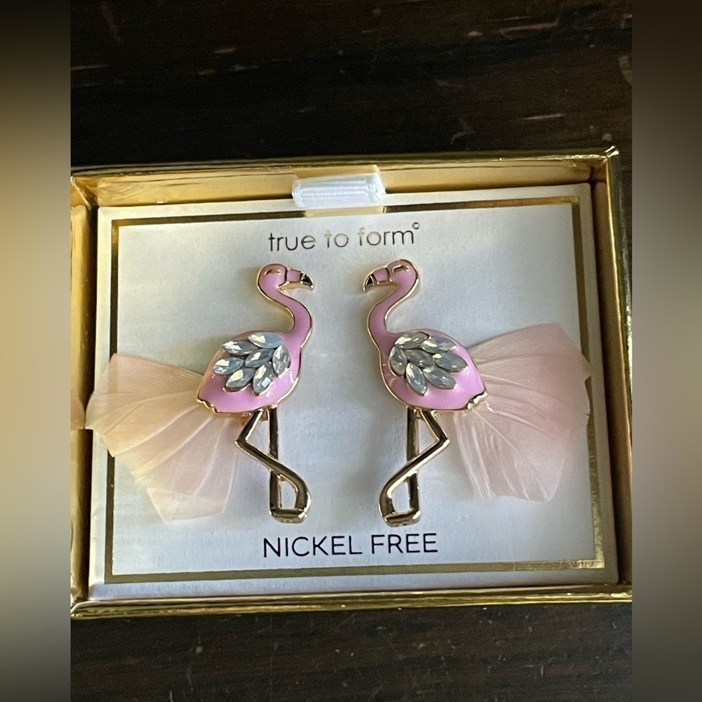 True to Form Pink Flamingo Earrings,Flamingo Earrings,Women’s Earrings - Picture 3 of 7